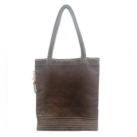 American Eagle Outfitters Dark Brown Leather Tote. - Picture 9 of 10